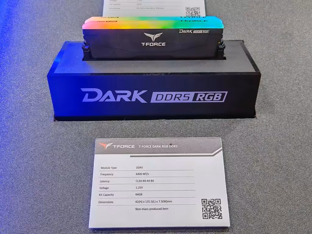 DARK RGB DDR5 TEAMGROUP T FORCE au Computex 2026