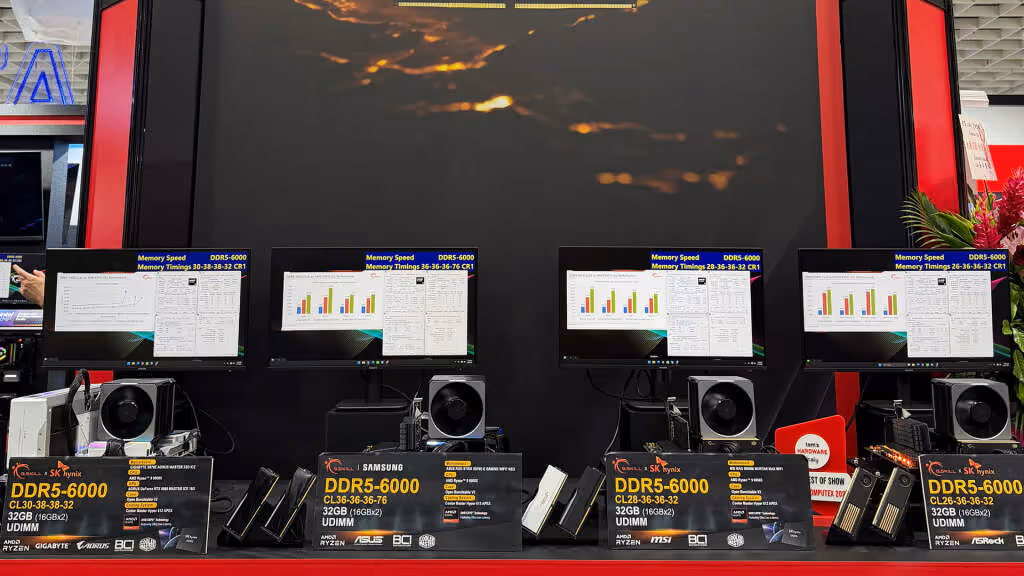 G.SKILL Trident Z5 NeoX RGB DDR5 6000 AMD EXPO ULL computex 2026 bancs tests