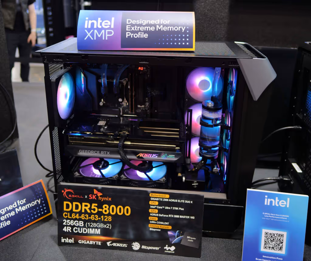 G.SKILL au Computex 2026 : la DDR5 pousse les limites, du gaming à l’IA 8 GSkill DDR5 8000 de 256 Go en 4R CU DIMM