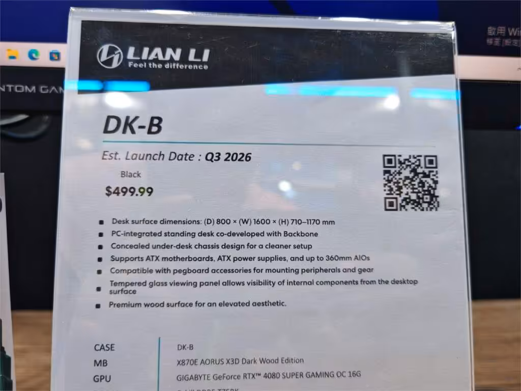 Lian Li DK B bureau pc specs