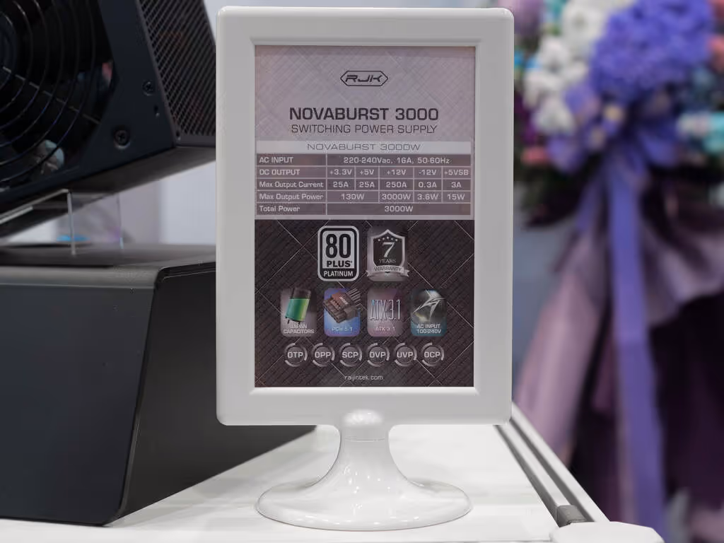RAIJINTEK dévoile ses alimentations 2026, du bloc simple au bloc 3000 W 15 NOVABURST alimentation 3000 Watts specs