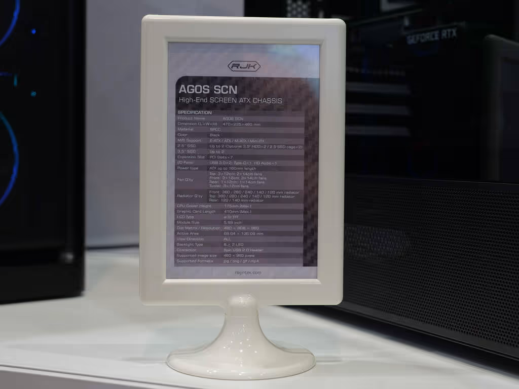 RAIJINTEK dévoile ses nouveaux boîtiers au Computex 2026, du Micro-ATX au monstre E-ATX 11 RAIJINTEK AGOS SCN specs