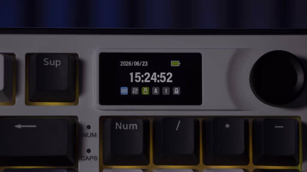 The G LAB Keyz Elite 450 WB écran accueil