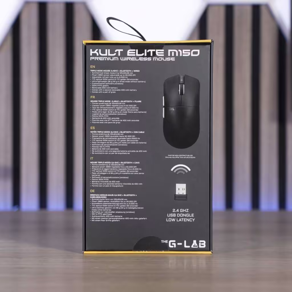 The G-Lab KULT Elite M150 emballage face arrière