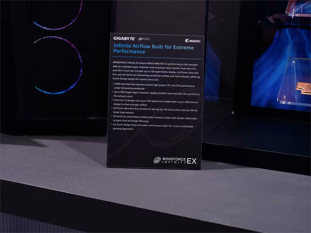 WINDFORCE Infinity EX specs