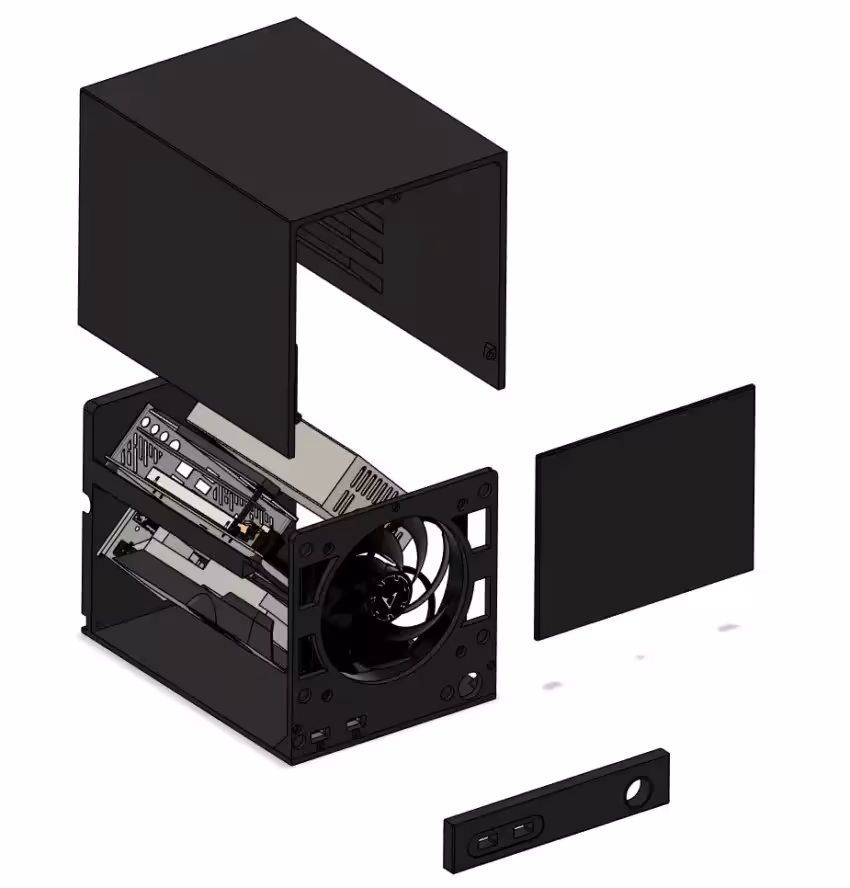 AMD’s Jacob Terkelsen, who works on AI GPU board validation, has shown a Steam Machine-style Mini-ITX PC build with GeForce R