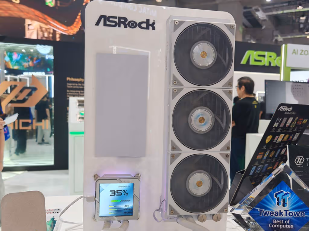ASRock TAICHI 360 HOLO et AQUA 360 LCD : holographie et double pompe au Computex 8 asrock taichi aqua 360 lcd 01