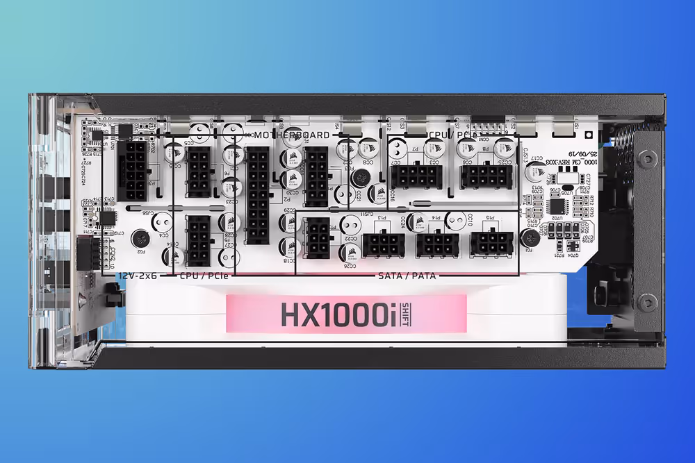 CORSAIR HX1000i SHIFT CRYSTAL : une alimentation transparente spectaculaire, mais pas pour tous les boîtiers 6 computex 2026 corsair alimentation hx1000i shift crystal 09