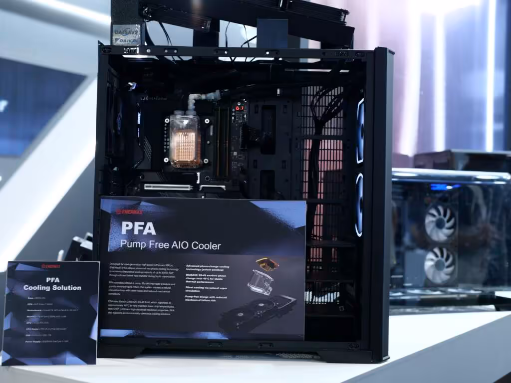 Enermax PFA : l’AIO sans pompe qui veut remplacer le watercooling classique 2 enermax pfa 01