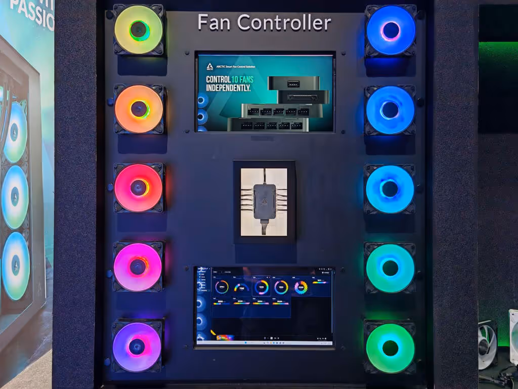 Arctic débarque au Computex 2026 avec du refroidissement malin, pas juste du RGB 3 fan controller arctic au computex 2026 01jpg