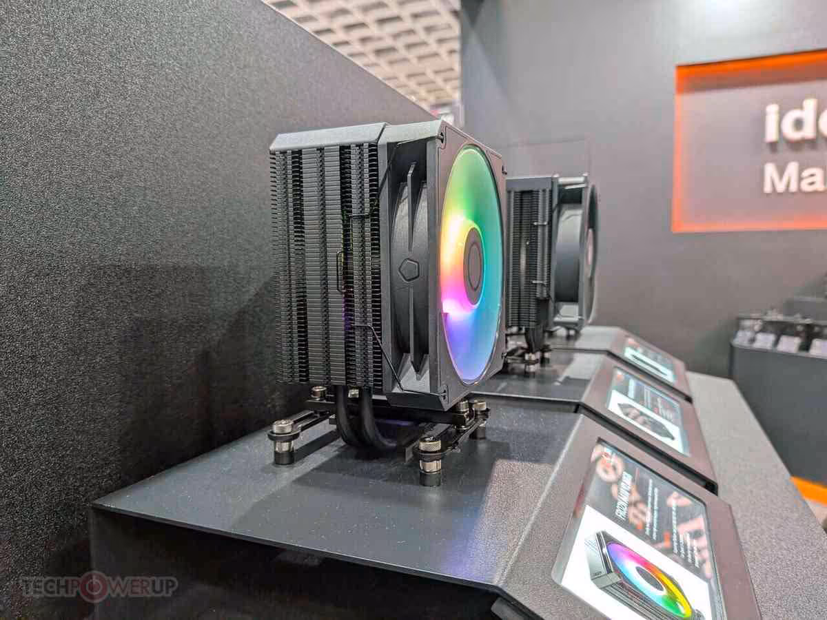 Refroidisseur tour ID-Cooling double ailettes, ventilateur RGB frontal, format compact