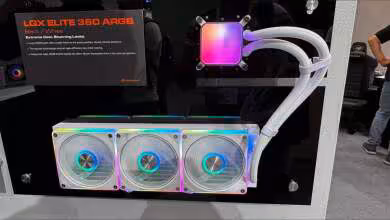 Cougar LQX Elite 360 ARGB, radiateur triple ventilateur RGB et waterblock carré lumineux