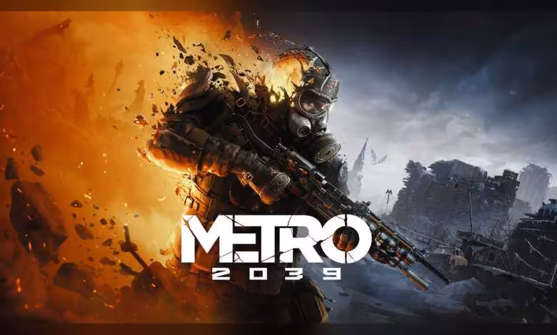Metro 2039 montre son gameplay, fixe sa sortie à février 2027 sur consoles et PC 1 Art key Metro 2039 avec soldat masqué armé, explosion orange et logo Metro 2039