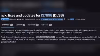 Capture d'écran d'une discussion GitHub sur les mises à jour et correctifs pour DLSS (I37898).