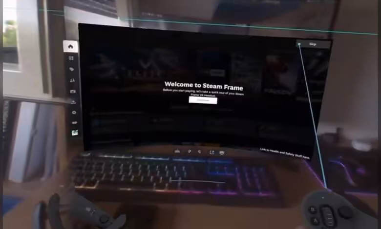 Steam Frame : une vidéo de configuration fuite et détaille l'interface VR de Valve 1 Steam Frame Welcome Tour leaks, shows Valve’s VR setup tutorial