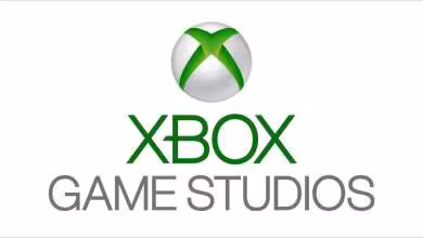 Logo Xbox Game Studios avec sphère verte et texte gris sur fond blanc