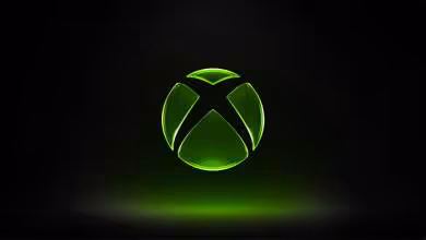 Logo Xbox vert lumineux sur fond noir