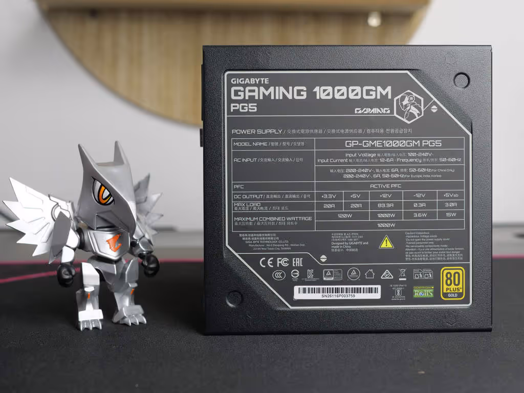 specs GIGABYTE GAMING 1000GM PG5