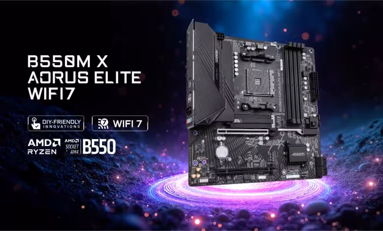 B550 X : GIGABYTE relance l’AM4 avec Wi-Fi 7 pour les Ryzen 5000 en 2026 1 B550M X AORUS ELITE WIFI7