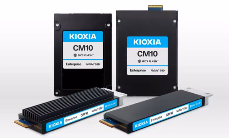 SSD PCIe 6.0 : les Kioxia CM10 visent l’IA avec jusqu’à 61,44 To et watercooling 1 SSD PCIe 6.0 les Kioxia