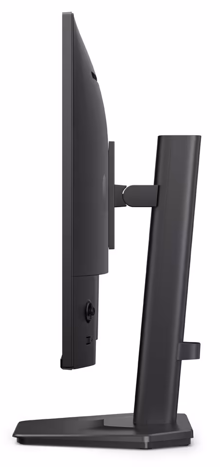Vue latérale alternative de l’écran Alienware AW2726DL sur son pied noir