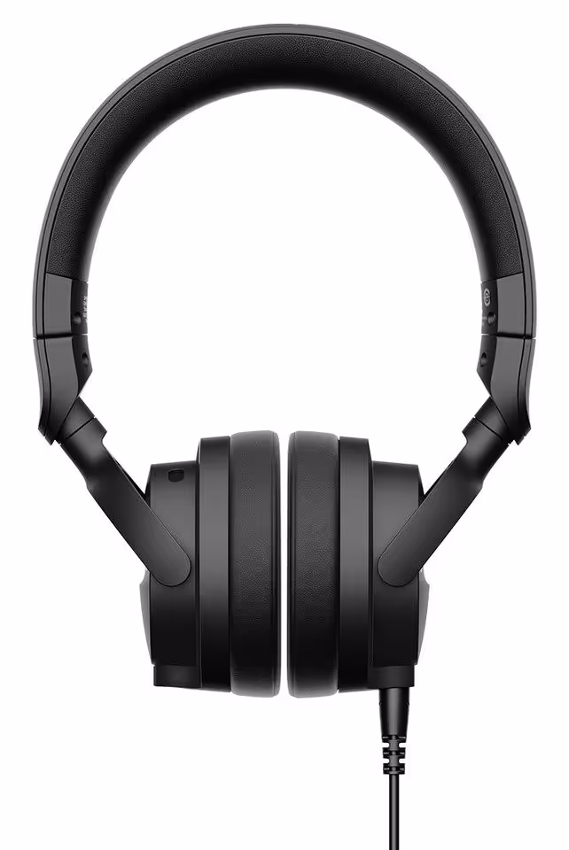 Casque beyerdynamic DT 275 PRO noir, vue de face sur fond blanc