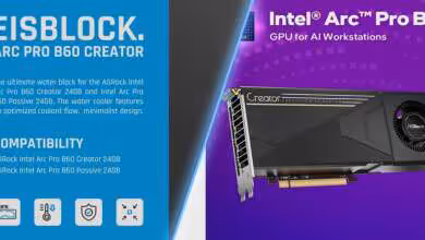 Alphacool launches chrome-plated copper block for Intel Arc Pro B60