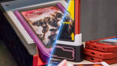 Custom Steam cartridges launch games when inserted into a SATA dock