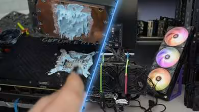 TrashBench’s 11-fan RTX 3080 mod: zipties, server grade fans and thermal putty