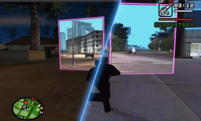 Portails GTA : GTA III, Vice City et San Andreas fusionnent dans une seule session 1 GTA III, Vice City and San Andreas are now connected through working portals