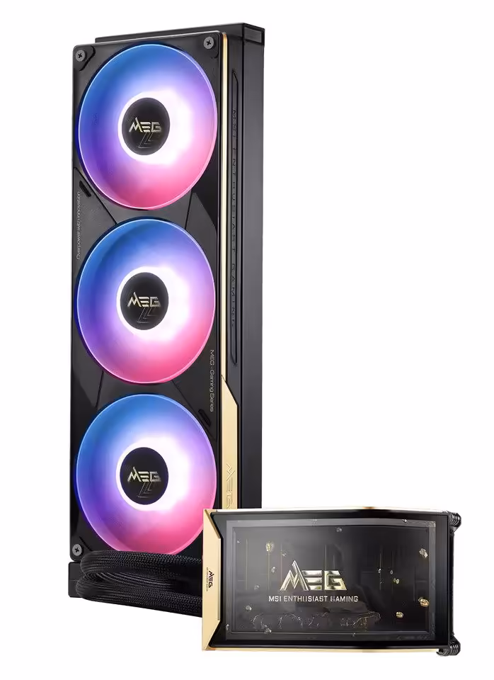 Watercooling MSI MEG CORELIQUID EIS 360 RGB avec radiateur 360 mm et bloc pompe vitré