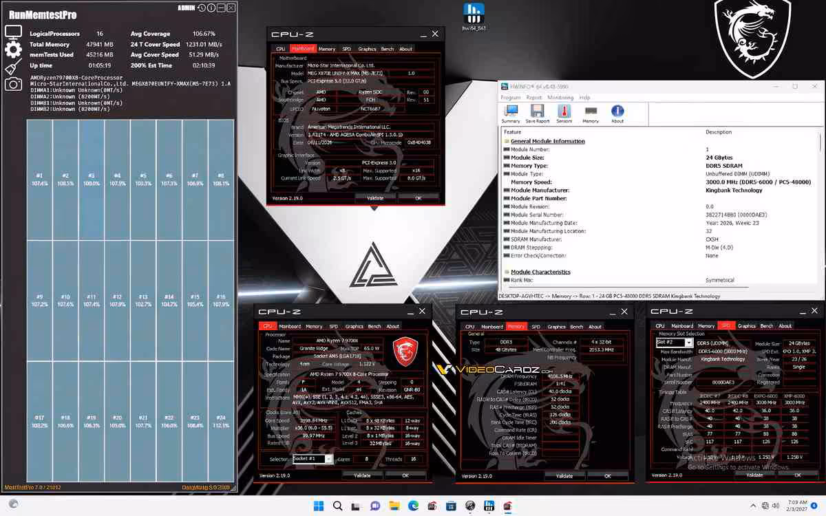 DDR5 CXMT sur AMD : MSI valide jusqu’à 8200 MT/s avec un BIOS de test dédié 3 MSI announces BIOS support for Chinese CXMT DDR5 memory support on AMD motherboards up to 8200 MT/s