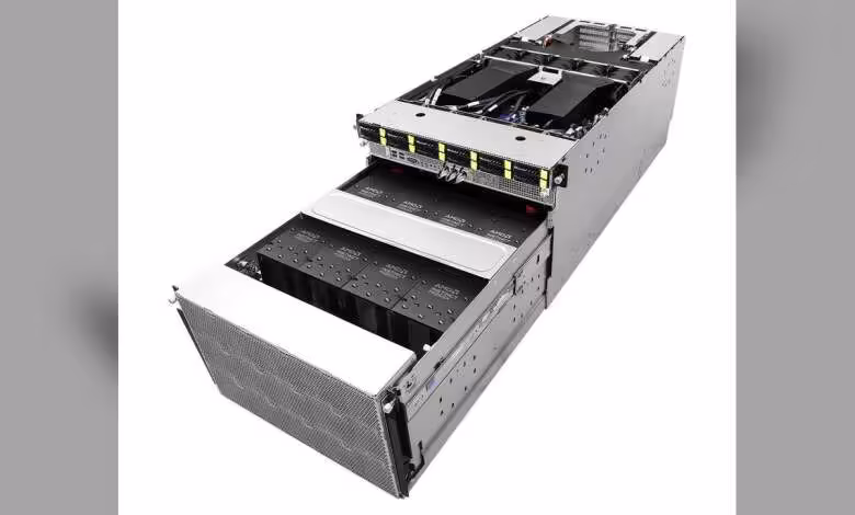 AMD EPYC 9006 : ASRock Rack prépare ses serveurs Venice pour l’IA et le HPC 1 Serveur rack 2U ASRock Rack avec châssis ouvert, connecteurs frontaux et composants internes visibles