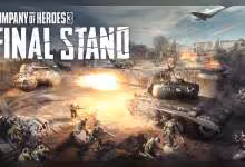 Illustration Company of Heroes 3 Final Stand avec chars, explosions et infanterie sur champ de bataille