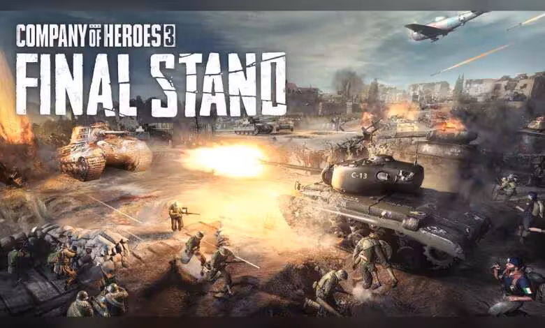 Company of Heroes 3 Final Stand sort en standalone avec coop, roguelite et 12 vagues 1 Illustration Company of Heroes 3 Final Stand avec chars, explosions et infanterie sur champ de bataille