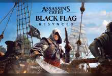Visuel promotionnel Assassin's Creed Black Flag Resynced, assassin sur un navire pirate