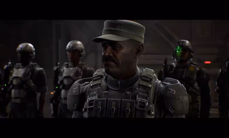 Halo: Campaign Evolved cale à 25 376 joueurs sur Steam dès son lancement 1 Soldats du jeu Halo: Campaign Evolved dans une scène sombre, personnage principal en uniforme militaire au premier plan.
