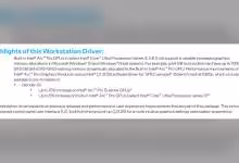 Capture détail allocations mémoire GPU Intel Arc Pro piloté sous Windows et Linux