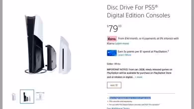 Capture écran de l'offre de lecteur disque PS5 pour consoles Digital Edition à 79 dollars.