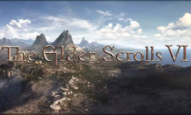 The Elder Scrolls 6 pourrait payer le prix des licenciements chez Xbox et Bethesda 1 Logo de The Elder Scrolls VI sur paysage montagneux, image promotionnelle du jeu vidéo de Bethesda
