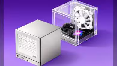 Steam Machine en 3D haute qualité et couleur vive fond violet éclatant