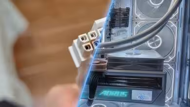 Gigabyte RTX 5090 owner adds custom mesh side panel to avoid bending 16-pin cable