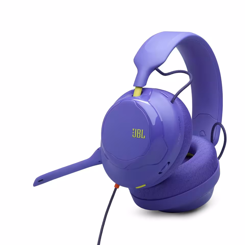 JBL Quantum 520 : la gamme gaming s’élargit avec les 520X et 120 dévoilés à la Gamescom 2026 5 Casque gaming JBL Quantum 520 violet, vue produit sur fond blanc.
