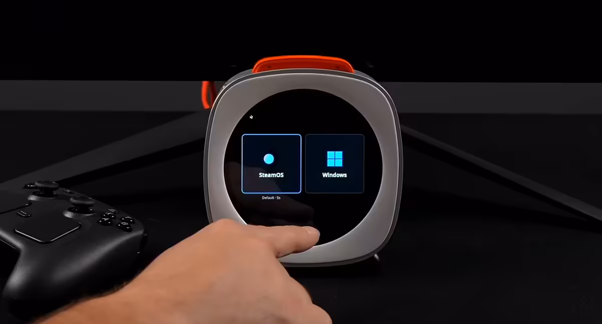 Piston V : mini-PC Ryzen AI 9 365 à écran tactile avec dual-boot Windows/Bazzite 4 Mysterious Piston V gaming mini-PC runs Bazzite and Windows with dual-boot touchscreen selector