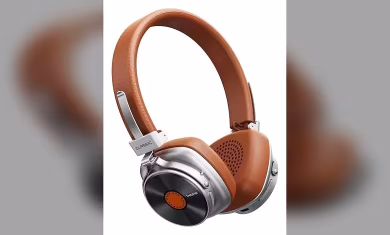 1MORE HQ36 : un casque on-ear rétro, ANC hybride et LDAC à 79,99 dollars 1 Casque 1MORE Classic Headphones HQ36 marron, vue produit isolée sur fond blanc