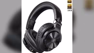 Casque OneOdio A70 Gen 2 noir, vue trois-quarts avec badges Hi-Res Audio, Hi-Res Wireless et LDAC