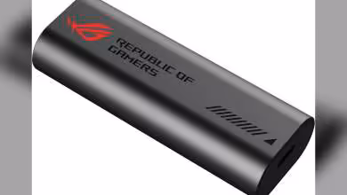 Adaptateur ASUS ROG Republic of Gamers USB-C10G noir, vue produit isolée sur fond blanc