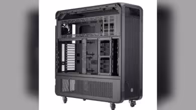 SilverStone ALTA T2 ouvert, châssis super tour avec façade nervurée, baie de stockage et roues