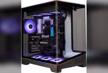 Boîtier Stormcraft Valkyrie blanc avec carte graphique MSI GeForce RTX et ventilateurs RGB