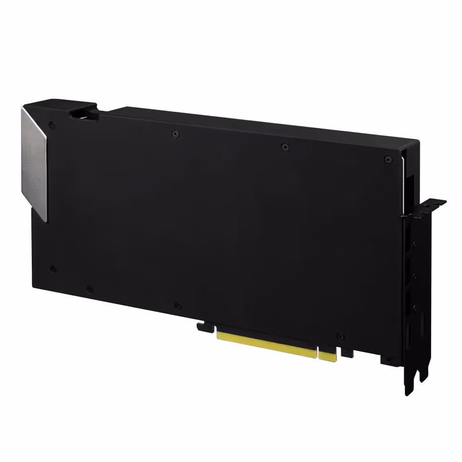DeltaMate RTX 5090 Glass Edition : le waterblock Thermal Grizzly à 643,38 dollars 3 Face arrière sombre de carte graphique, minimaliste, fond noir